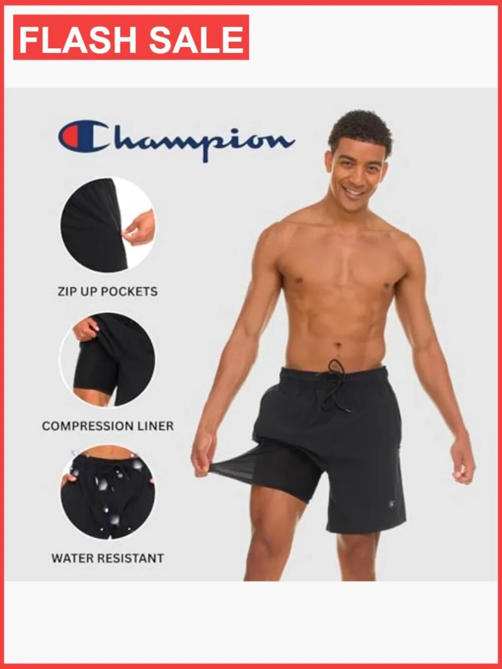 Men's 2-in-1 Swim Trunks 7